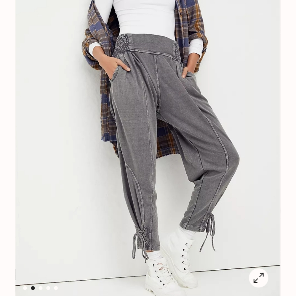 Free people billie pants grey size small